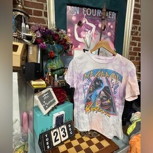 Def Leppard Hysteria Tie Dye Graphic Tee Shirt